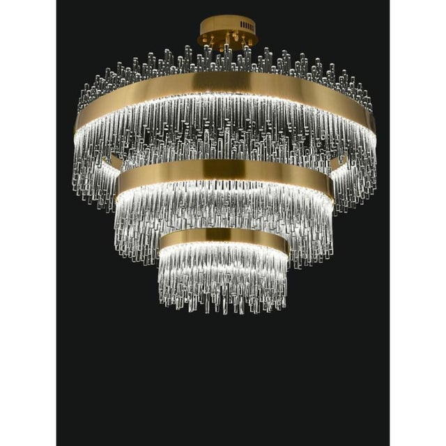Not Yet Made - Made To Order Collection Spiga Suspension in Metal and Glass by Jago For Sale - Image 5 of 15
