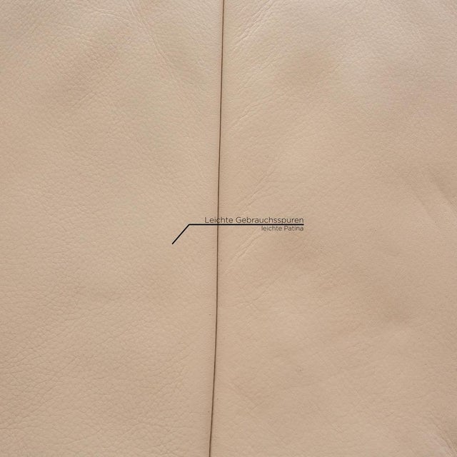 Cream Leather Rossini 2-Seater Sofa from Koinor For Sale - Image 6 of 13