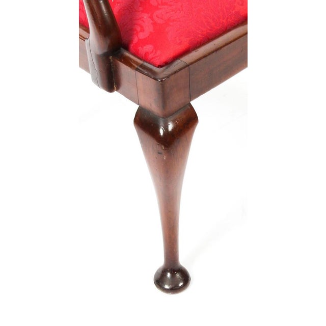 Wood 20th Century Queen Anne Revival Mahogany Child's Chair For Sale - Image 7 of 12