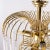 Hollywood Regency Italian Mid-Century Brass Lamp with Blown Murano Glass Straws For Sale - Image 6 of 10
