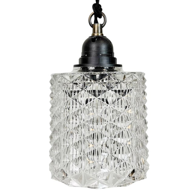 Vintage Cut Glass Ceiling Light, 1970s For Sale - Image 15 of 15