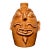 ​Vintage Rodney Leftwich Signed Nc Folk Art Pottery Stoneware Face Jug For Sale