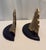 Wood 1970s Hollywood Regency Brass and Black Lacquer Shell Sconces - A Pair For Sale - Image 7 of 8