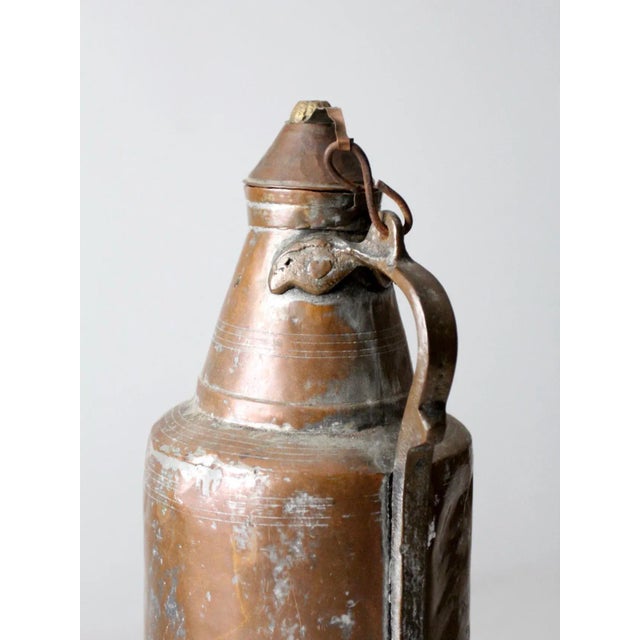 Farmhouse Antique Copper Jug For Sale - Image 3 of 10