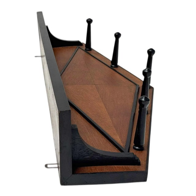 Art Deco Amsterdam School Wall Coat Rack, 1920s For Sale - Image 6 of 11