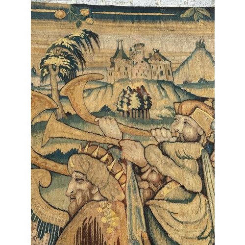 Antique Aubusson Tapestry, 1600s For Sale - Image 15 of 18
