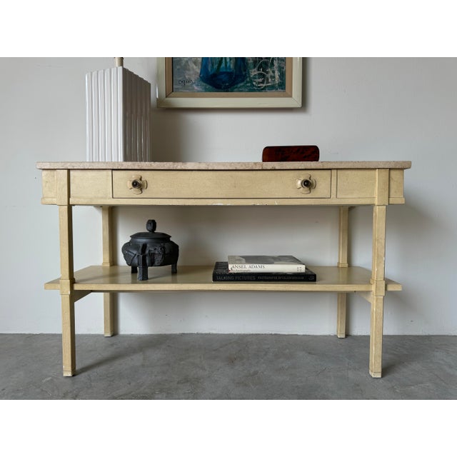 For your consideration we a so very delighted make available this truly lovely Vintage Italian two- tier console hall sofa...