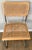 Marcel Breuer Cesca Cantilever Chair featuring a tubular chrome-plated steel frame and natural woven cane inserts. Unmarked.