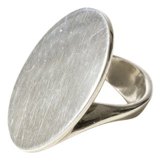 Modernist Silver Ring from Hans Hansen, 1960s For Sale