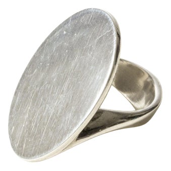 Modernist Silver Ring from Hans Hansen, 1960s For Sale