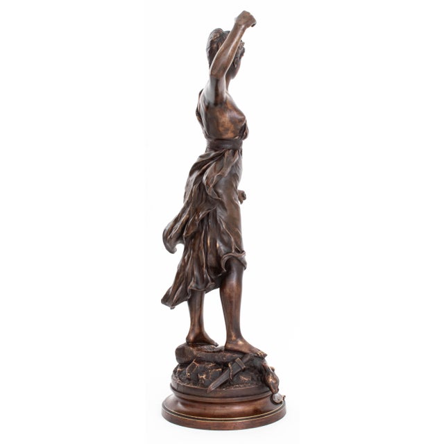Figurative Henri Levasseur "Diane Chasseresse" Bronze For Sale - Image 3 of 8