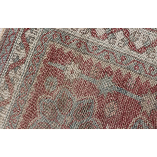 Textile Oushak Rug From Turkey With Medallion Design in Light Colors 3'0 X 4'0 For Sale - Image 7 of 9