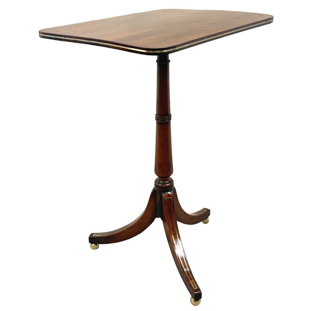 Regency Rosewood and Brass Strung Occasional Table, 1820 For Sale - Image 4 of 13