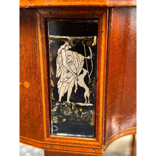 Late 20th Century Baker Furniture Neoclassical Style Mahogany Inlaid Marquetry Console Table For Sale - Image 12 of 12