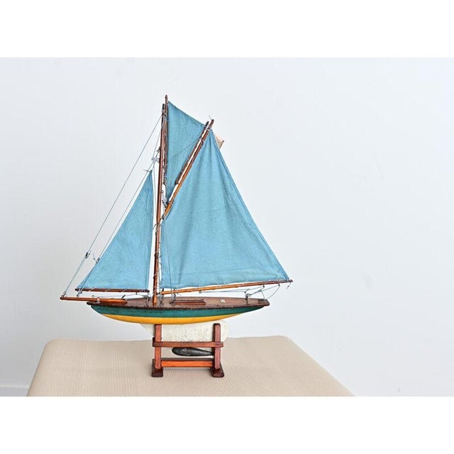 Wood Scottish Pond Yacht Circa 1920 For Sale - Image 7 of 9