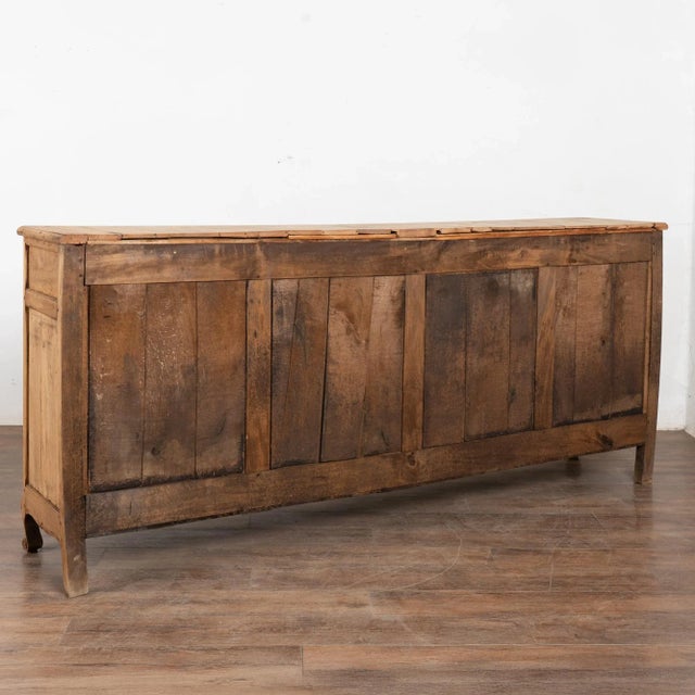 19th Century French Carved Bleached Oak Sideboard Buffet For Sale - Image 17 of 17
