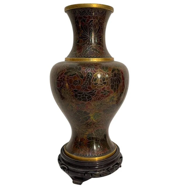 Cloisonné Vases, Japan, 20th Century, Set of 3 For Sale - Image 5 of 9