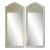 Vintage Mid 20th Century Celery Green Mirrors - a Pair For Sale