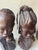 Pair of Vintage Traditional African Ebony Wood Man & Woman Carving Busters For Sale - Image 14 of 17