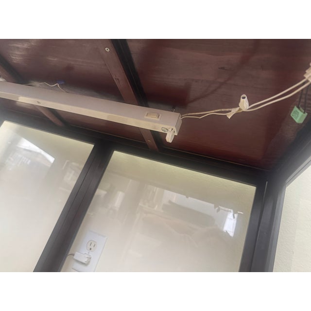 Brown Antique Asian Display Cabinet For Sale - Image 8 of 8