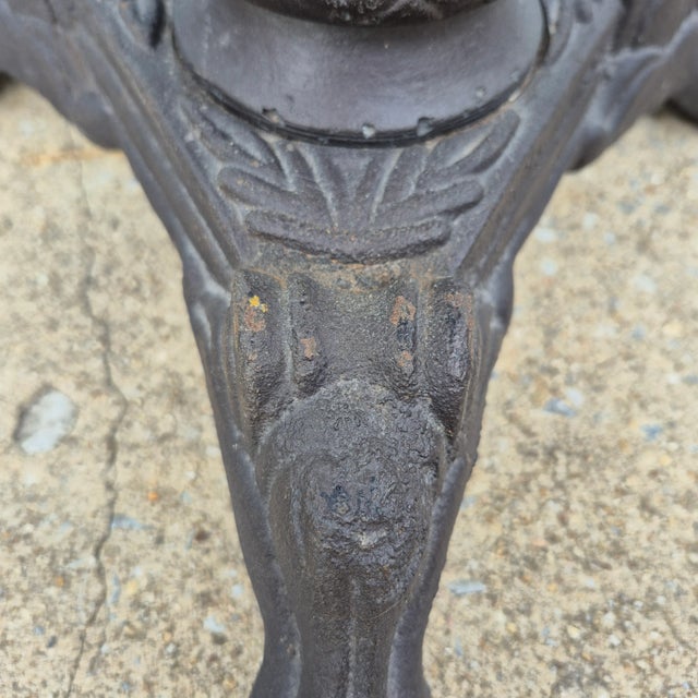 2010s 2012 Restoration Hardware 22" French Acanthus Iron Side Table (2 of 2) For Sale - Image 5 of 9