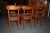 This antique chair group consists of 6 chairs. All chairs with newly upholstered seat and new cover.