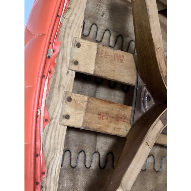 1960s Set of 3 Faux Leather Swivel Lounge Chairs Attributed to Kroehler For Sale - Image 17 of 18