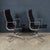 Metal 20th Century EA117 Chairs in Black Leather by Charles & Ray Eames for Vitra, 1950s, Set of 2 For Sale - Image 7 of 18