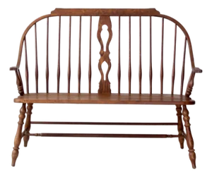 Vintage Temple Stuart “Scout Collection” Bow-Back Windsor Bench
