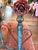 Late 19th Century Tall Antique French Floral Tole Andirons For Sale - Image 5 of 17