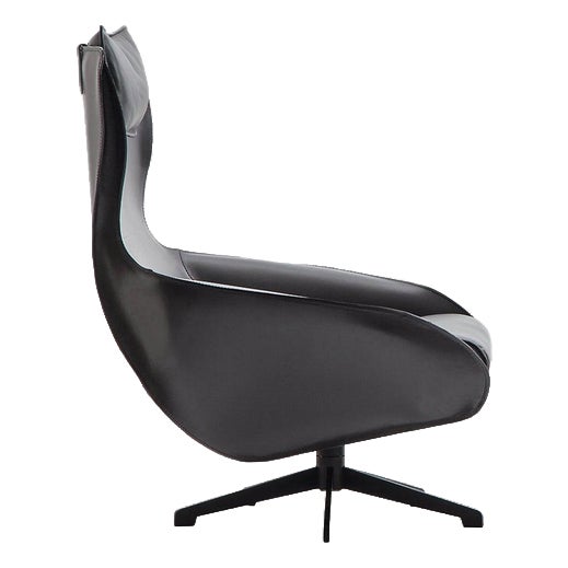 Cab Lounge Chair in Tubular Steel and Leather by Mario Bellini for Cassina For Sale