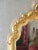 Vintage French Provincial Gold Syroco Style Wall Mantle Mirror For Sale - Image 12 of 16