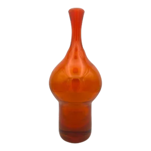 Mid-Century Greenwich Flint Craft Glass Vase by Tom Connally