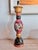 Tracy Porter Stonehouse Farm Goods Hand Painted Wooden Table Lamp With Checked Crystal Lamp Shade For Sale - Image 4 of 11