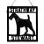 Vintage Folk Art Metal Terrier Dog House Sign From 1915, 24” X 21” For Sale