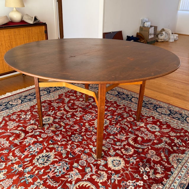 Early Lewis Butler for Knoll Walnut Table, Circa 1950s For Sale - Image 10 of 10
