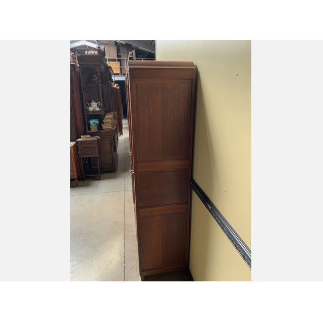 1920s Antique Art Deco Wardrobe, 1930 For Sale - Image 5 of 12