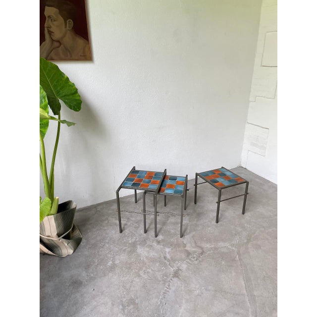 Vintage Nesting Tables, 1960s, Set of 3 For Sale - Image 3 of 18