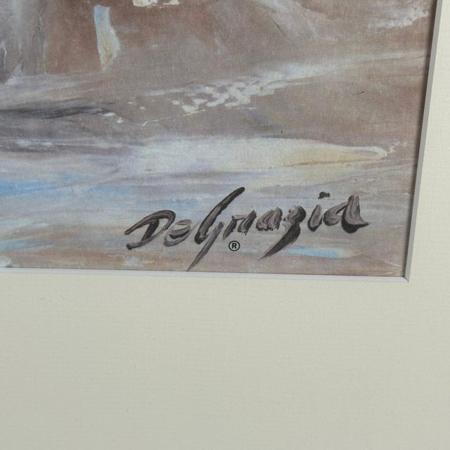 Vintage Ettore Ted DeGrazia Free as the Wind Framed Southwestern Horse Art Print For Sale - Image 11 of 12