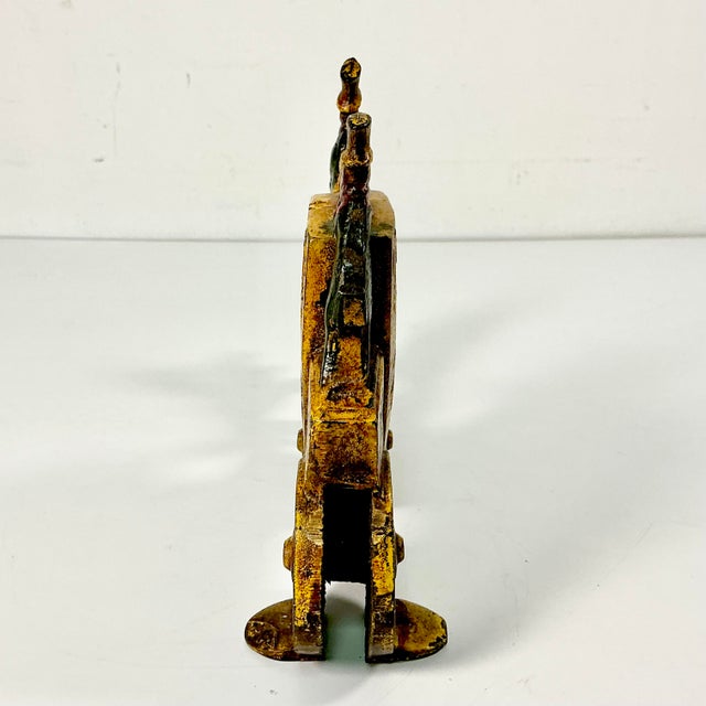 Early 20th C Antique Boho Chic English British Royal Mail Cast Iron Doorstop, Double Sided. For Sale - Image 18 of 18
