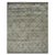 6x9 Gray Hand-Knotted Wool Diamond Motif Geometric Modern Carpet Rug For Sale - Image 11 of 13