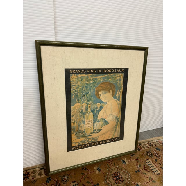 Design Plus Gallery presents a Framed Advertising Artwork from the Early 20th Century. The artist, David Dellepiane...