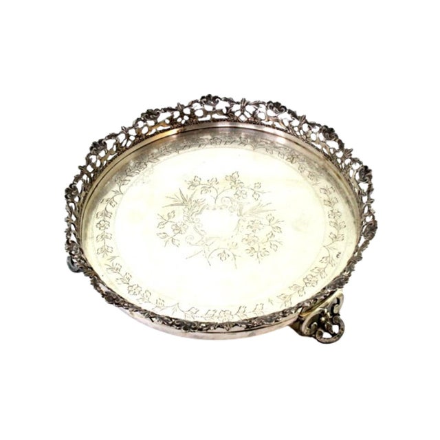 Silver Silver Ticket Holder with Grid For Sale - Image 8 of 8