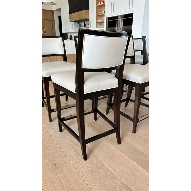 Century Furniture Century Holly Hunt Counter Stools Set of 8 For Sale - Image 4 of 12