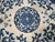 Sensational Floral-Medallion on a Ivory Background and Blue Border Antique Chinese Ningxia Rug For Sale - Image 4 of 7