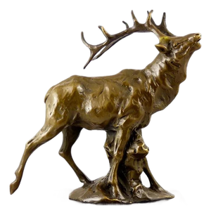Sculpture of Deer in Bronze