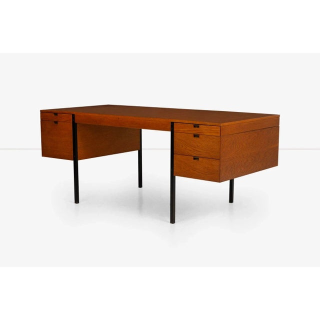 Wood 1960s Vincent Cafiero for Knoll Planning Unit Desk For Sale - Image 7 of 12