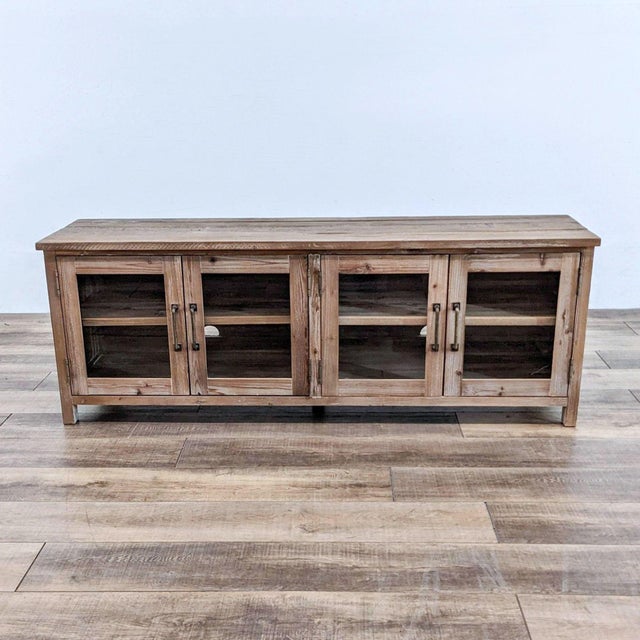 Pottery Barn Parker Reclaimed Wood Media Console Chairish