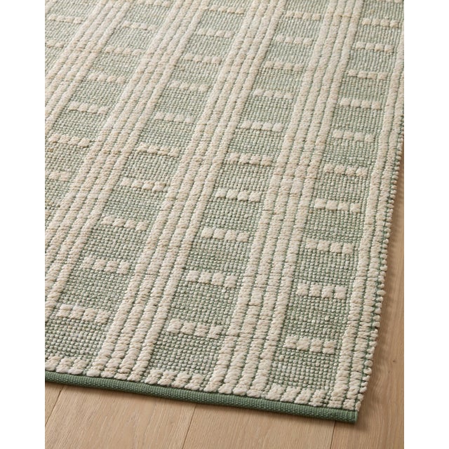 Textile Angela Rose x Loloi Colton Ivory / Sage 18" x 18" Sample Rug For Sale - Image 7 of 8
