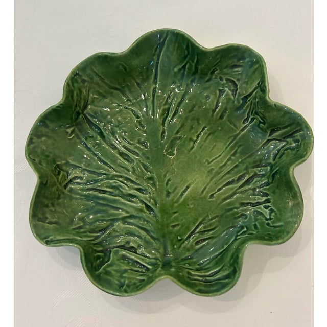 1960’s Pat Young Handmade Original Leafy Green Place Setting- 5 Pieces For Sale In Tampa - Image 6 of 12